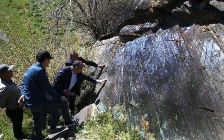Petroglyphs in Kazakhstan